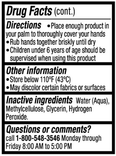 Drug Facts Panel B (Hand Sanitizer Drug Facts B)